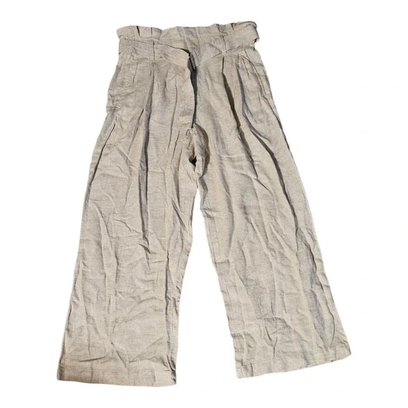 Banana Republic Outlet 4P Beige Wide Leg Belted Pants