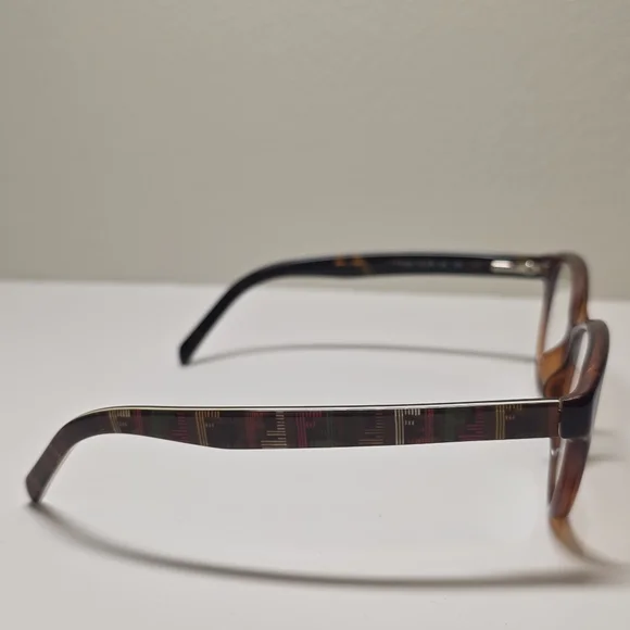 Authentic Fendi F1025 214 Tortoiseshell Cat-Eye Eyeglass Frames Signature Plaid