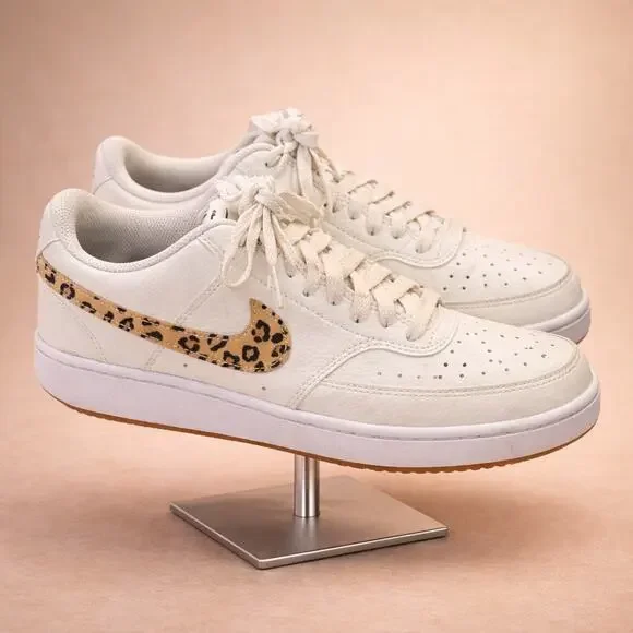 Nike Court Vision Sail Leopard Women's HF9552-100 Sneakers 7.5