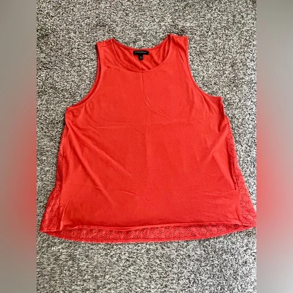Banana Republic Orange Sleeveless Tank Top