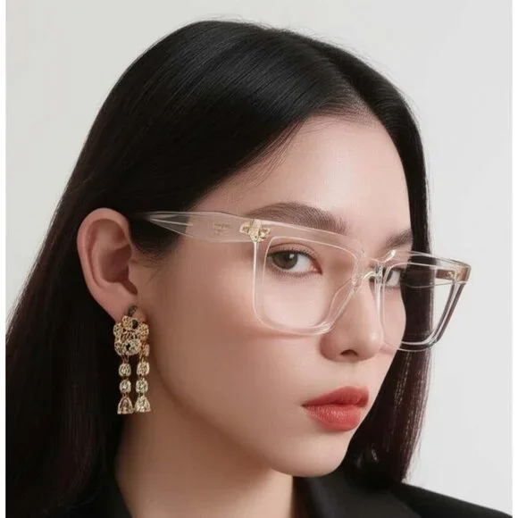 NEW PRADA PRA19VF 14R1O1 EYEGLASSES PR A19VF 14R1O1 TRANSPARENT MINT WOMEN