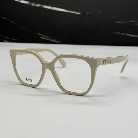 NEW FENDI FE50087I 057 EYEGLASSES WHITE WOMEN EYEWEAR