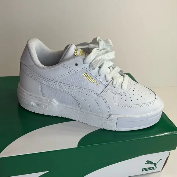 Puma Ca pro classic junior women’s white shoes sneakers size 6c‎