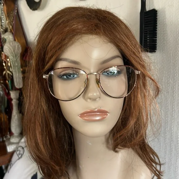 Vintage 80’s Gold Tortoise Shell Round Frame Glasses