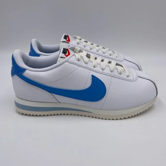 Nike Cortez White / Blue Womens Shoes