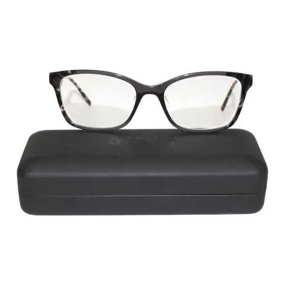 DKNY Black Gray Tortoise Prescription Glasses