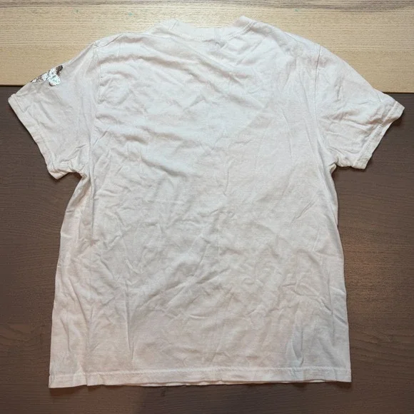 True Religion Shirt Women Medium White Blank Tee Logo Short Sleeve‎