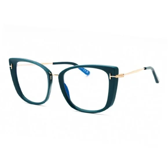 NEW TOM FORD EYEGLASSES BLUE WOMEN CAT EYE EYEWEAR