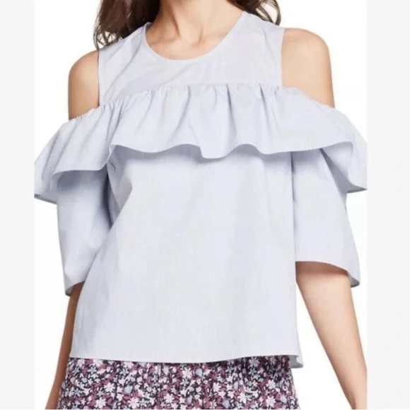 ⭐️BCBG GENERATION Cold Shoulder Top, Ruffles, Size XS