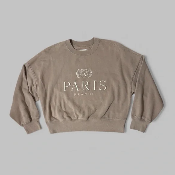 Abercrombie & Fitch Soft A&F Essentials Crewneck Sweatshirt