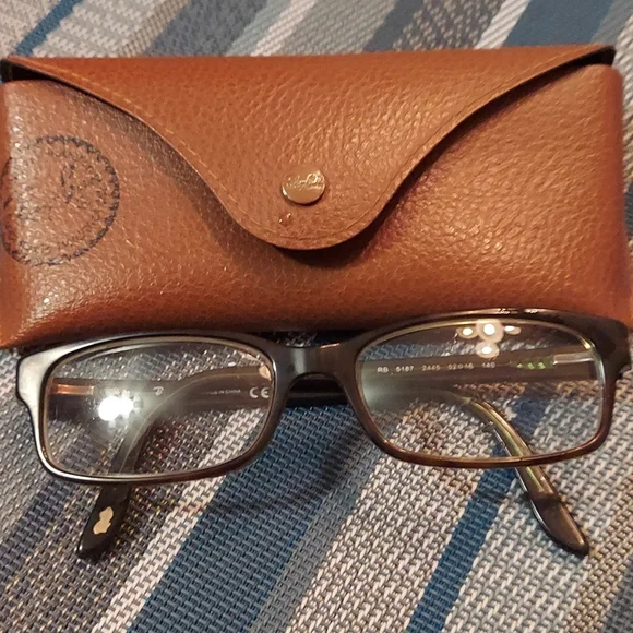 Authentic Ray-Ban Rx5187 Rectangular Prescription Eyeglass Frames
