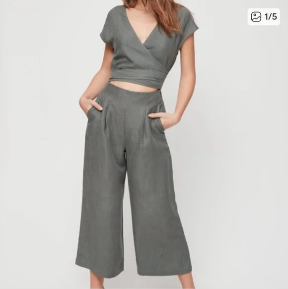 WILFRED BRAX LINEN JUMPSUIT | ARITZIA