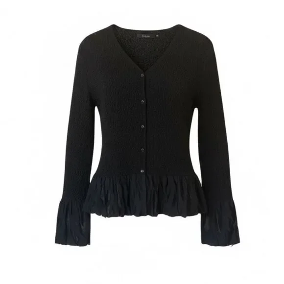 Lightweight Stretch Fringed Hem Button Down Shirt