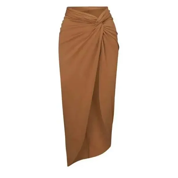 Skims Cover Ups Sarong Skirt in Almond Size 4X Beach Pool Resort Vacation NWT