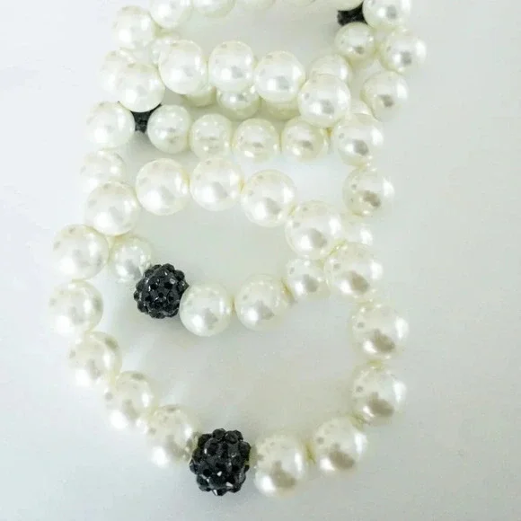 Set of 4 Pearl Bracelets-costume‎ jewelry