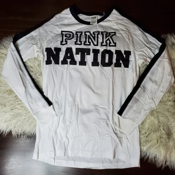 VS PINK Nation Long Sleeve T-Shirt