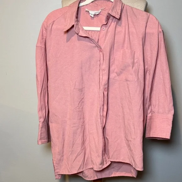 Pomander Place tuckernuck Blush Pink button up blouse