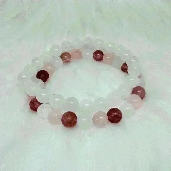 Sakura Berry Stone Beaded Bracelets
