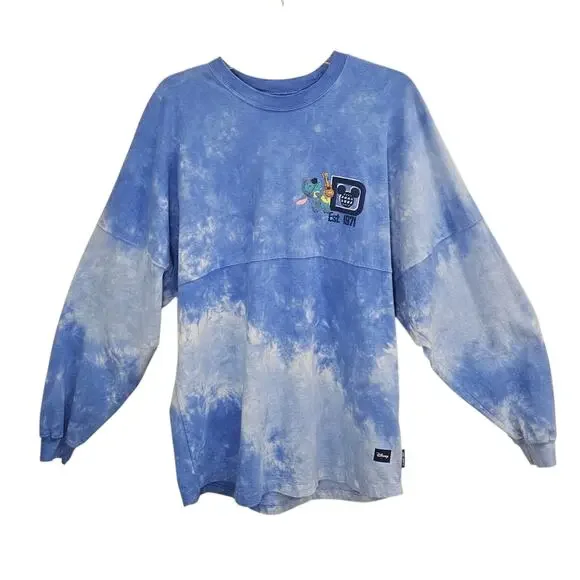 Disney Adult Spirit Jersey - Disney World - Stitch Under Palm Trees Tie-Dye Sz M