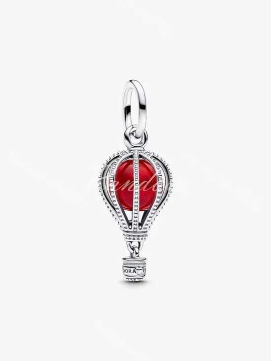 Pandora Hot Air Balloon Murano Glass Dangle Charm