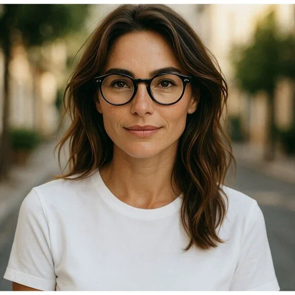 Oliver Peoples OV5459U Romare Eyeglasses | Black Havana | 48-22-145 | Women