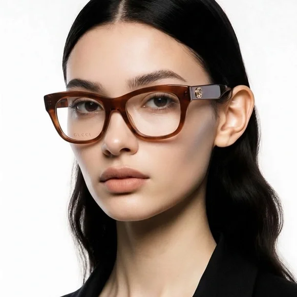 New Authentic Gucci Tortoise Shell Women's Glasses GG0992o 003