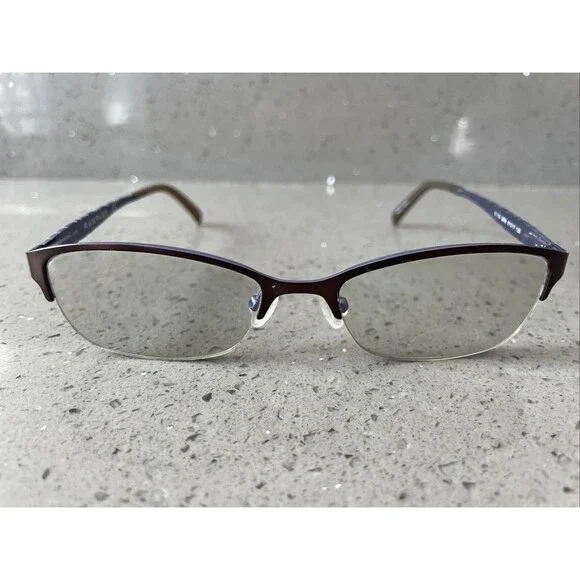 Rampage R174 BRN 51-17-135 Bronze Metal Half Rim Eyeglasses Frames ONLY