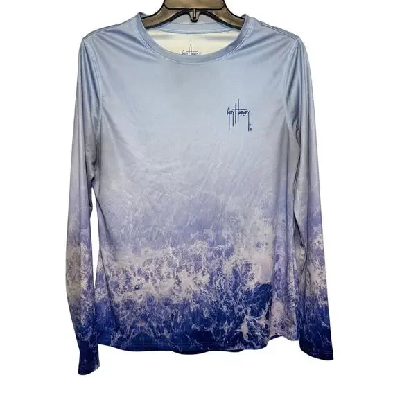 Guy Harvey women’s‎ long-sleeve performance sun protection shirt. Size M