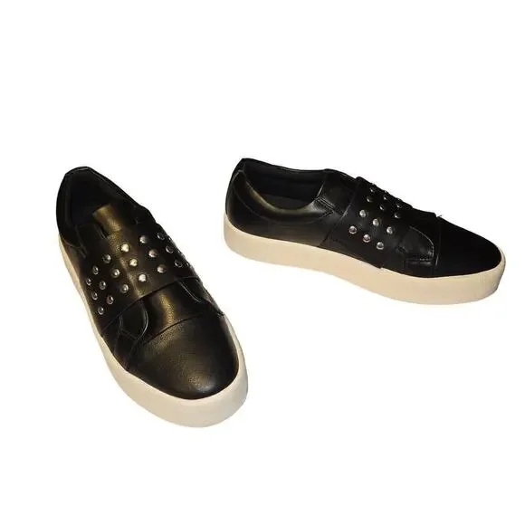 Aldo Chunky Platform Heel‎ Sneakers Slipon Shoes 9 Studded Black Gothic Grunge