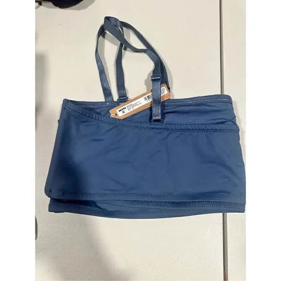 NWT- Skims Denim Swim Bandeau Bikini Top
