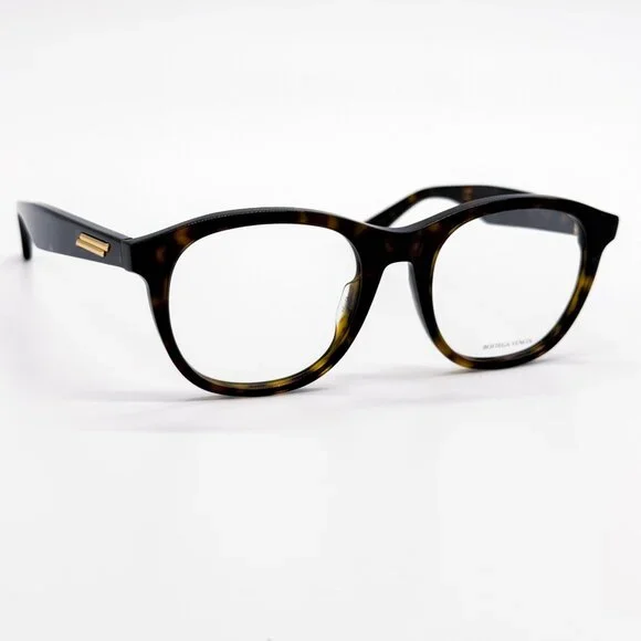 NEW BOTTEGA VENETA EYEGLASSES BV1130OA 002 HAVANA ROUND WOMEN EYEWEAR