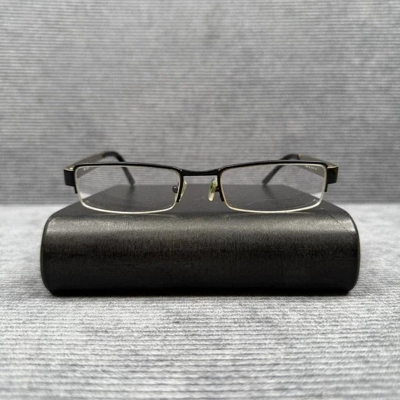 Vogue VO 3626 352 Black Silver Rectangular Y2k Eyeglasses Frames 50-18-135