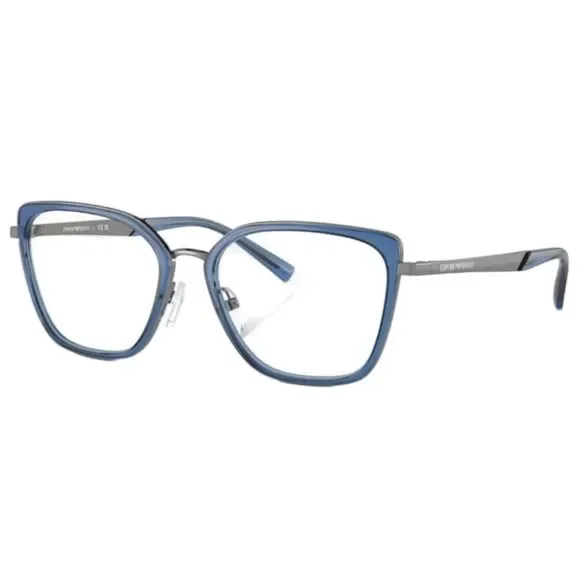 Emporio Armani EA1152 Women’s Cat Eye Eyeglass Frames – Shiny Gunmetal, Full Rim