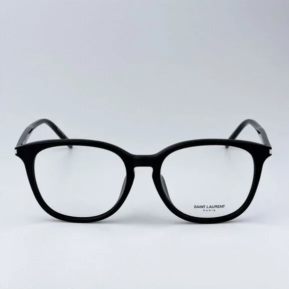 Saint Laurent SL724/F 001 BRAND NEW Eyeglasses Black Oval Women