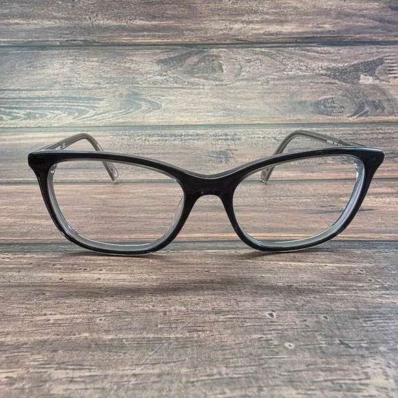 Nine West NW635S Black‎ Glitter Cat Eye Eyeglasses Frames 54-17-135 014 Womens