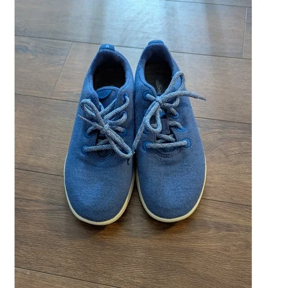 Allbirds Women Wool Runners Blue Merino Wool Sneakers Size 9 WR W9