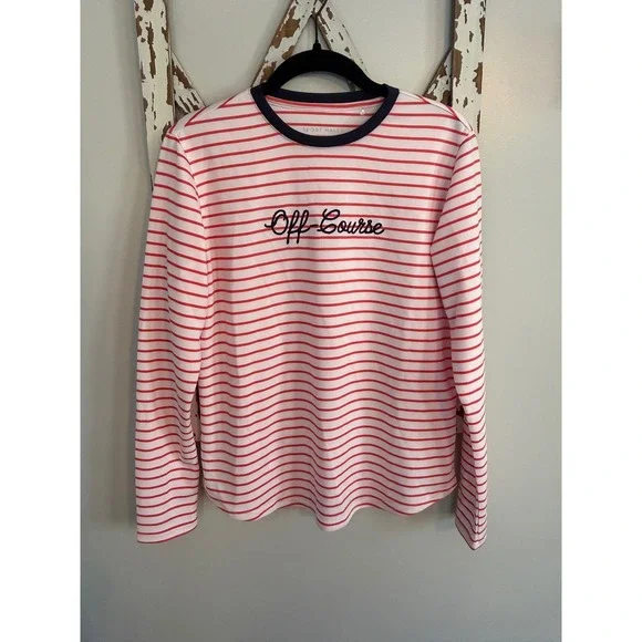 Sport Haley Women's Off Course Stripped Golf Long Sleeve Top Size Medium