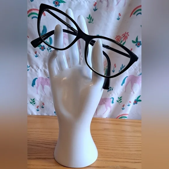 EUC Versace VE3293 Black & Grey TyeDye CatEye Casual Reading Glasses Frames