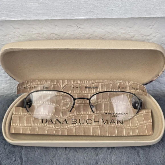 Dana Buchman Eliza Half-Rimless Womens Designer Optical Eyeglass Frame/Eyewear