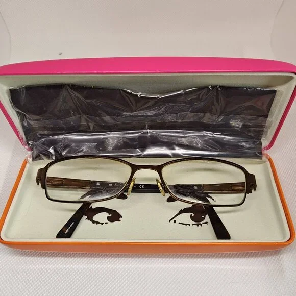 Kate Spade Averil Eyeglasses‎ Frames ONLY Womens Brown Tortoise 135 Optical Case