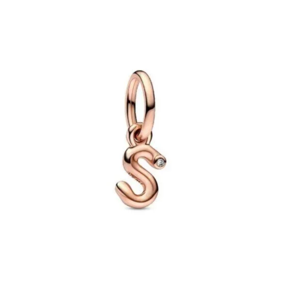 ✅Pandora Moments 14K Rose Gold Plated Cz Dangle Charm