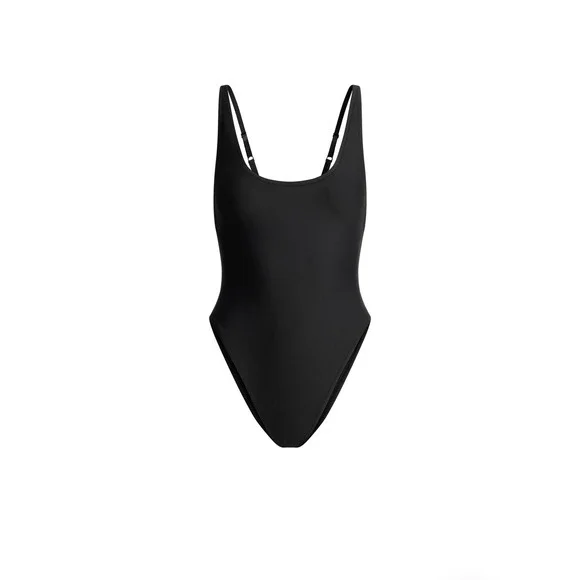 Skim Scoop Neck Onepeice / Color Onyx / Size X-Large‎