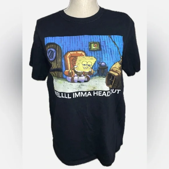 SpongeBob SquarePants Black Tee