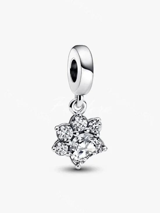 Pandora Sparkling Pet Paw Print Dangle Charm