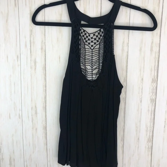LF Millau crochet open back tank