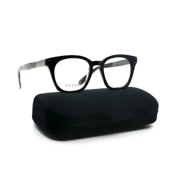 NEW GUCCI GG0572O 009 BLACK GREY AUTHENTIC EYEGLASSES FRAME
