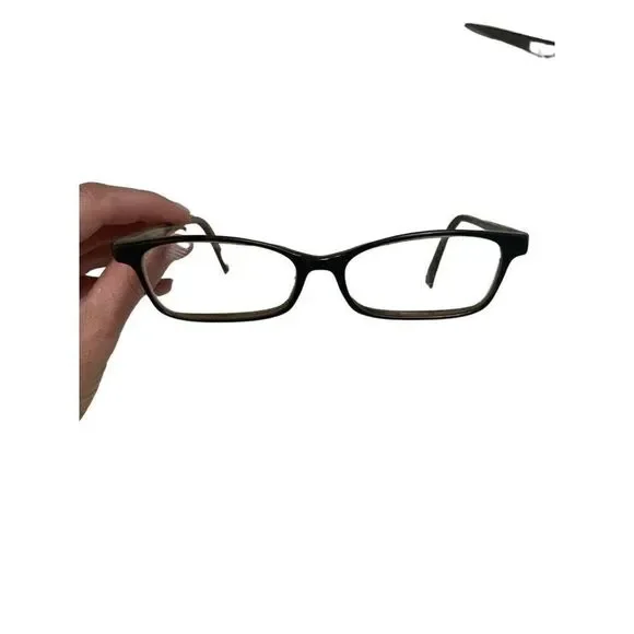 See Glasses Eyeglasses Frames Black Brown Rectangle 152