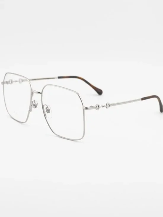 Gucci GG0952O 003 Eyeglasses Gold/Silver 57mm Square Frame