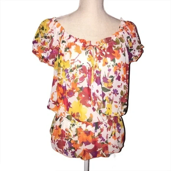 Sele Floral Summer Top M