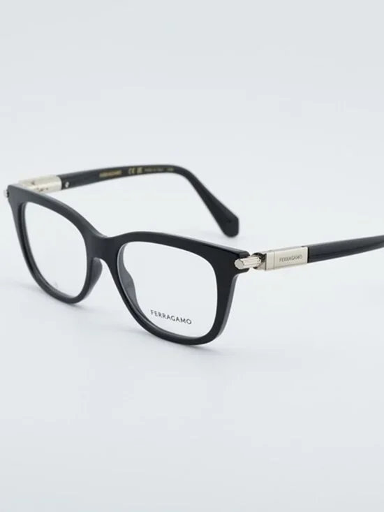Salvatore Ferragamo SF2973 001 Eyeglasses Black 50mm Cat Eye Frame
